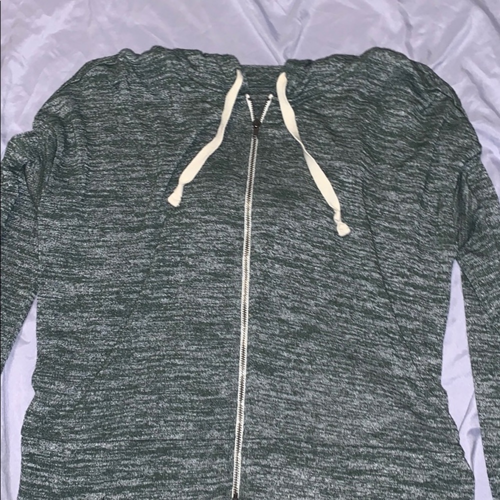 Zip up with hood